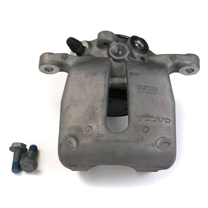 Volvo Disc Brake Caliper - Rear Driver Side (w/ Solid Rotors) (Rebuilt) 36001382